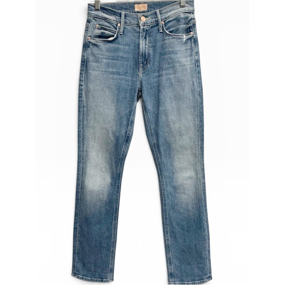 MOTHER The Mid Rise Dazzler‎ Ankle Jeans in Cut & Paste Medium Wash XS / 24